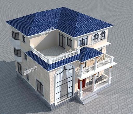 三層7居室別墅設(shè)計(jì)圖，美觀大氣多露臺(tái)很實(shí)用，超漂亮！