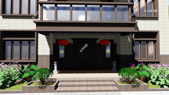 經(jīng)典3層新中式別墅設(shè)計(jì)圖，占地13.2*10米，造型簡(jiǎn)約、外觀大氣。