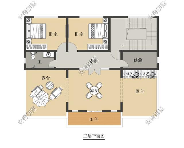 經(jīng)典3層新中式別墅設(shè)計(jì)圖，占地13.2*10米，造型簡(jiǎn)約、外觀大氣。