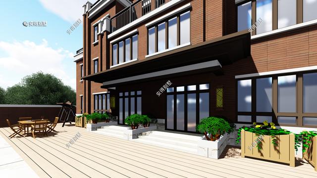 4層兄弟雙拼別墅設(shè)計(jì)圖，新中式建筑挑空大客廳設(shè)計(jì)，經(jīng)典霸氣！