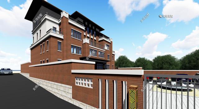 4層兄弟雙拼別墅設(shè)計(jì)圖，新中式建筑挑空大客廳設(shè)計(jì)，經(jīng)典霸氣！