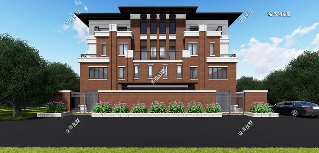 4層兄弟雙拼別墅設(shè)計(jì)圖，新中式建筑挑空大客廳設(shè)計(jì)，經(jīng)典霸氣！