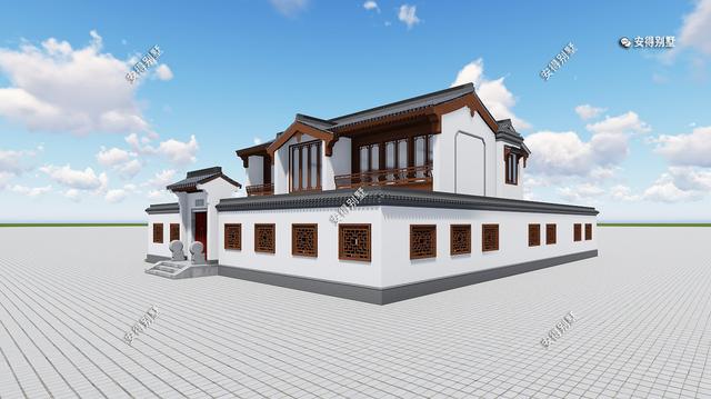 5套氣場十足的新中式合院別墅設(shè)計(jì)圖，帶你見識真正的豪宅