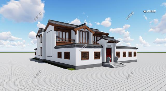 5套氣場十足的新中式合院別墅設(shè)計(jì)圖，帶你見識真正的豪宅