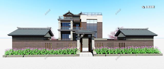 5套氣場十足的新中式合院別墅設(shè)計(jì)圖，帶你見識真正的豪宅