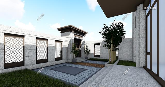 新中式的雙拼別墅設(shè)計(jì)圖，建筑造型盡顯高端，兄弟這樣建房才叫豪宅。