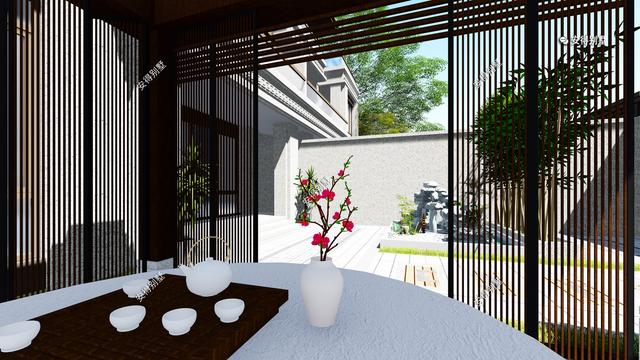 新中式的雙拼別墅設(shè)計(jì)圖，建筑造型盡顯高端，兄弟這樣建房才叫豪宅。