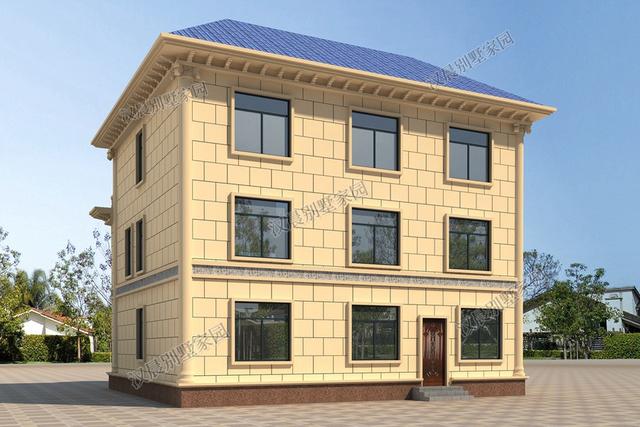 氣派歐式三層別墅設(shè)計圖12.6X13.1米，顯眼大方洋氣舒適，過目難忘