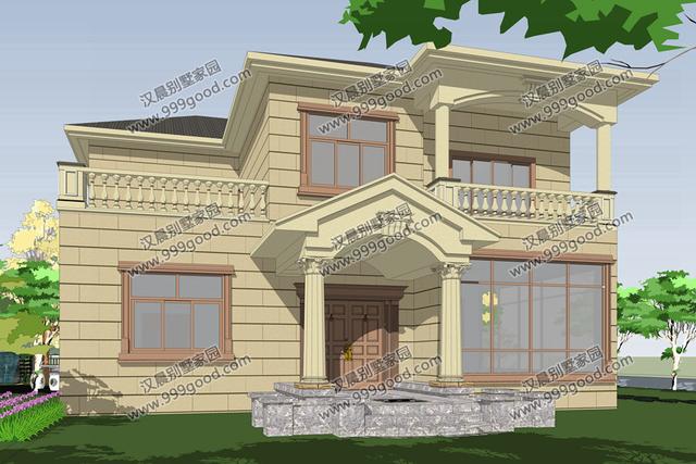 外觀漂亮的二層小別墅設(shè)計(jì)圖，造價30萬左右，復(fù)式布局最受歡迎