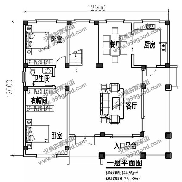 外觀漂亮的二層小別墅設(shè)計(jì)圖，造價30萬左右，復(fù)式布局最受歡迎