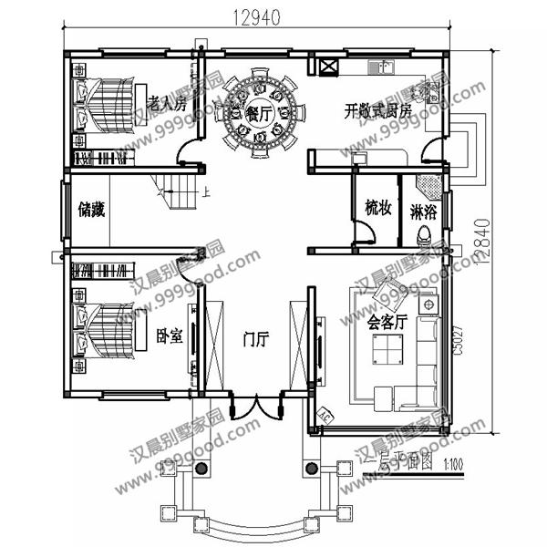 外觀漂亮的二層小別墅設(shè)計(jì)圖，造價30萬左右，復(fù)式布局最受歡迎