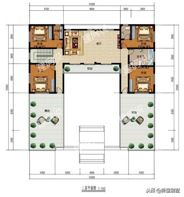 經(jīng)典四合院設(shè)計(jì)圖，60萬開建，還配套了大車庫，身份的象征