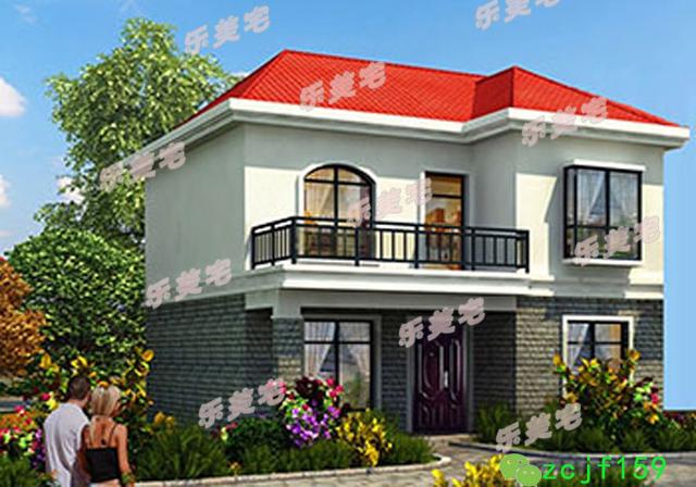 農(nóng)村二層小別墅戶型設(shè)計(jì)圖，功能齊全，精神、時(shí)尚