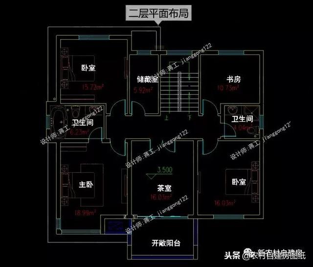 更具美感的平屋頂農(nóng)村別墅設(shè)計圖，層次分明的現(xiàn)代風，占地面積都不大