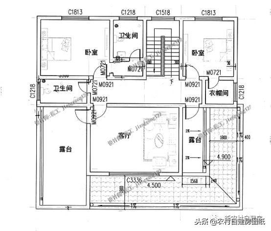 農(nóng)村別墅設(shè)計首選帶露臺戶型，露臺讓你享受陽光的同時更有安全感