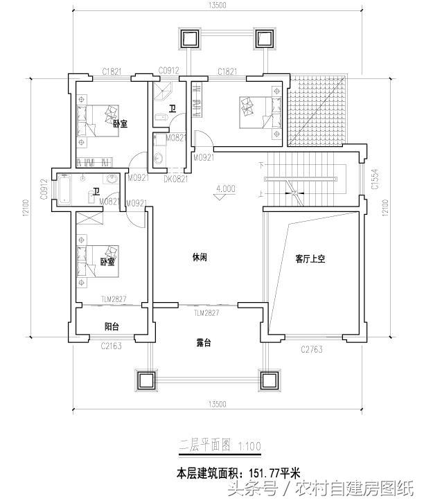 5款帶堂屋農(nóng)村別墅設(shè)計(jì)圖，二層三層都有，適合不同需求的家族建房使用