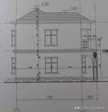 二層小洋樓建筑設(shè)計戶型圖，房子上檔次，居住也舒適