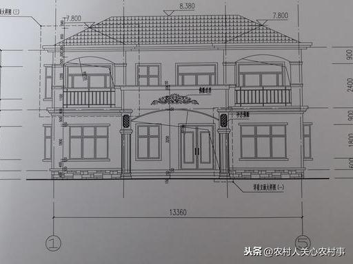 二層小洋樓建筑設(shè)計戶型圖，房子上檔次，居住也舒適