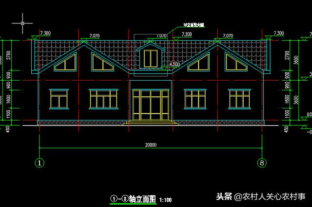 農(nóng)村一層帶閣樓房屋設(shè)計(jì)圖，一層別墅一樣也可以很大氣