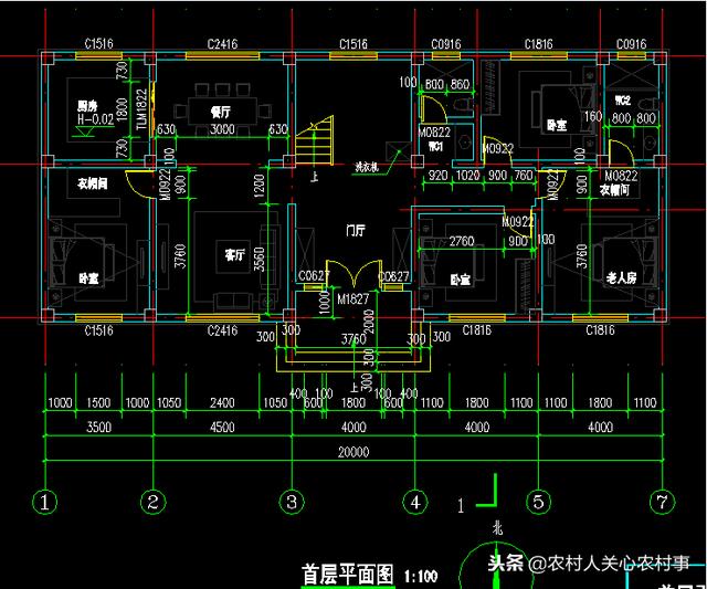 農(nóng)村一層帶閣樓房屋設(shè)計(jì)圖，一層別墅一樣也可以很大氣