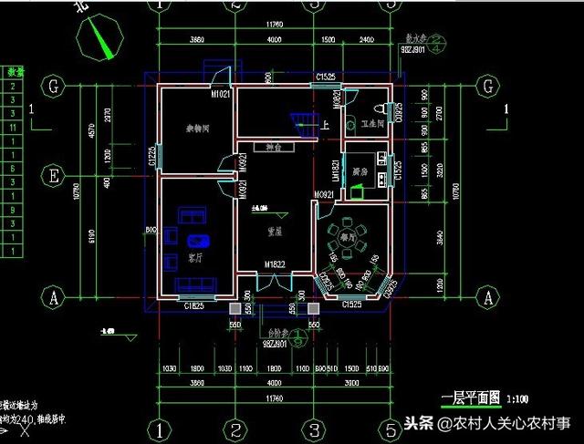 簡約經(jīng)典復古的10.76×11.7米三層農村別墅設計圖，建在農村很合適