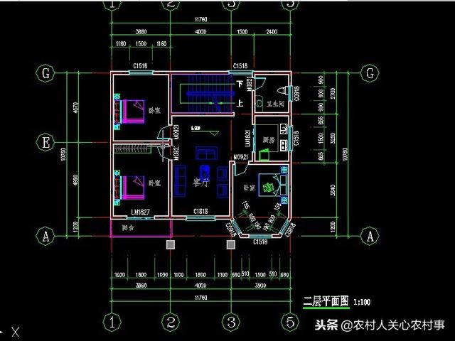 簡約經(jīng)典復古的10.76×11.7米三層農村別墅設計圖，建在農村很合適