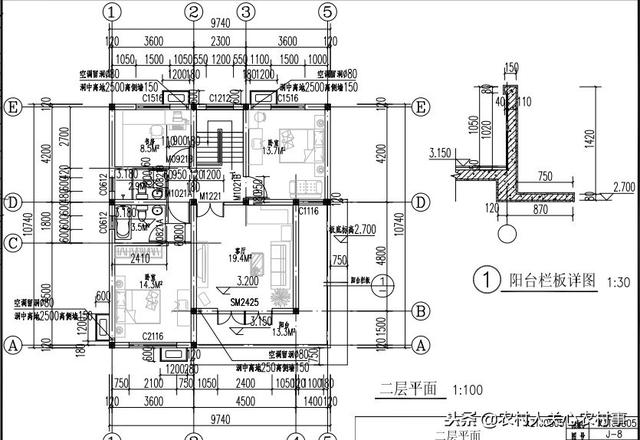 宅基地小的福利來啦，占地面積90平的二層別墅設(shè)計圖，洋氣又大氣