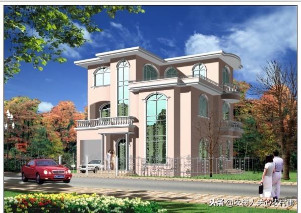 現(xiàn)代簡單大氣別墅設計圖，占地面積135平米，戶型實用，符合大眾審美