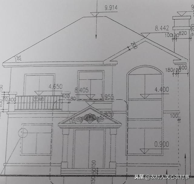 二層簡約住宅建筑設(shè)計圖，占地面積100平米，造價經(jīng)濟(jì)，讓你有面子