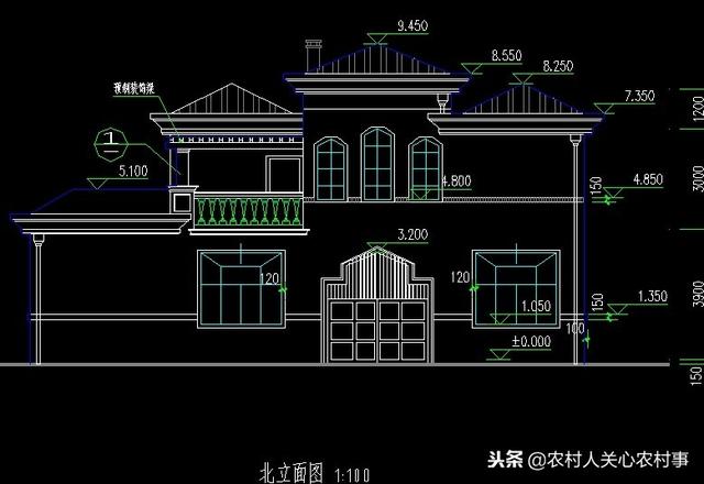 現(xiàn)代豪華兩層別墅設(shè)計(jì)圖，外觀造型較古典淡雅，創(chuàng)新設(shè)計(jì)，方正實(shí)用