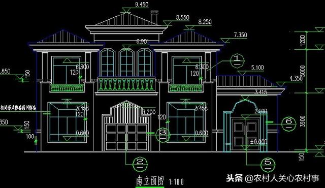 現(xiàn)代豪華兩層別墅設(shè)計(jì)圖，外觀造型較古典淡雅，創(chuàng)新設(shè)計(jì)，方正實(shí)用