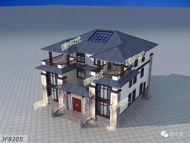 新中式別墅設計圖，風景先生都說好，越住越有錢