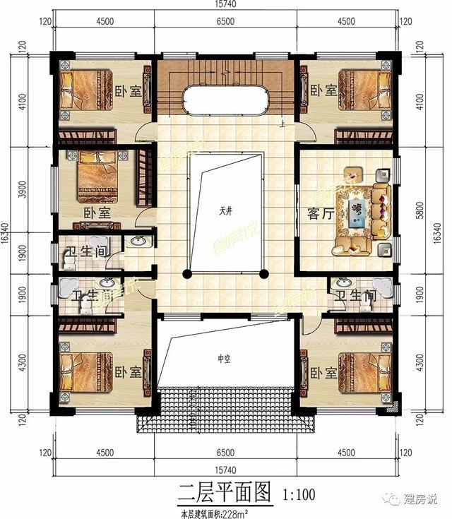 新中式別墅設計圖，風景先生都說好，越住越有錢