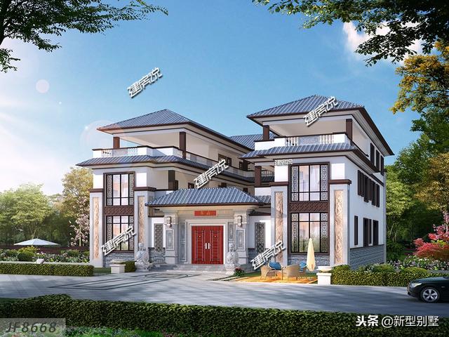 2024新款別墅設計圖，配套地下車庫，電梯，這別墅真享受