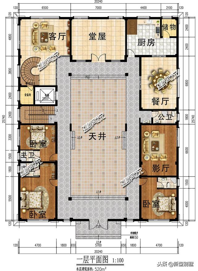 2024新款別墅設計圖，配套地下車庫，電梯，這別墅真享受