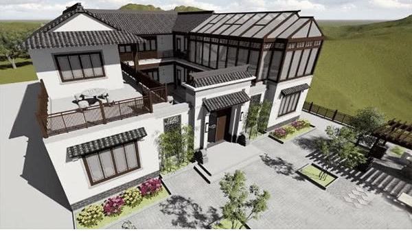 中式農(nóng)村別墅設計圖，最高級的炫富，429平米設9室2廳中庸大氣！