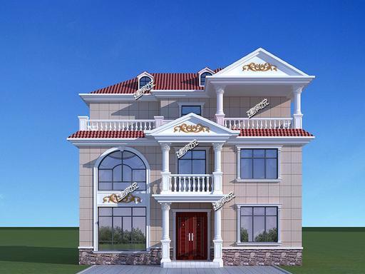 氣質(zhì)突出的歐式別墅設(shè)計(jì)圖，三四十萬建，在農(nóng)村倍受歡迎