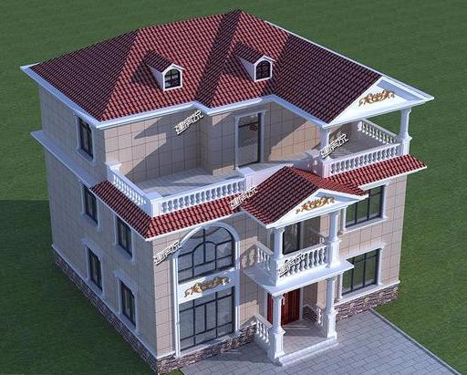 氣質(zhì)突出的歐式別墅設(shè)計(jì)圖，三四十萬建，在農(nóng)村倍受歡迎