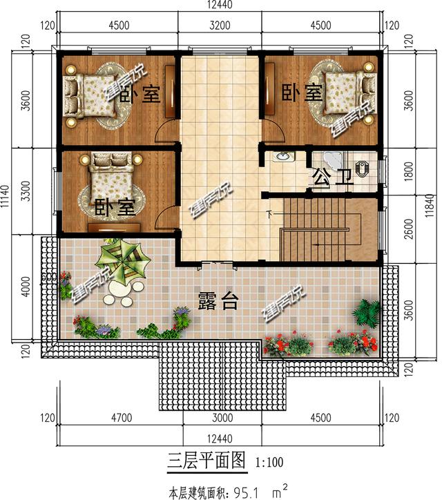 氣質(zhì)突出的歐式別墅設(shè)計(jì)圖，三四十萬建，在農(nóng)村倍受歡迎