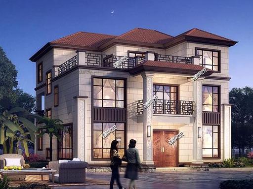 占地146平三層豪華新中式別墅設計圖，村里人都搶著蓋，超贊