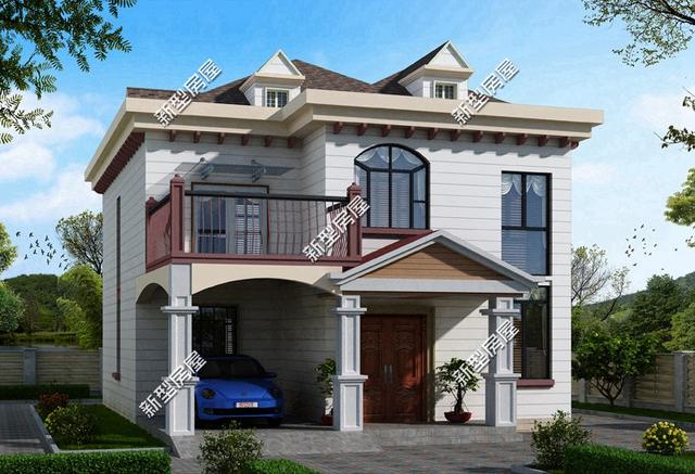 5套10米面寬的農(nóng)村別墅設(shè)計(jì)圖，第4套20多萬(wàn)你建嗎？