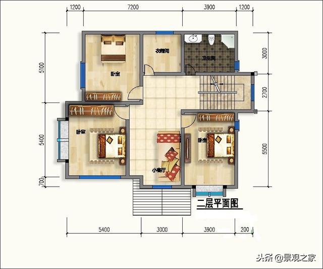新中式三層農(nóng)村別墅設計圖，139平帶地下室