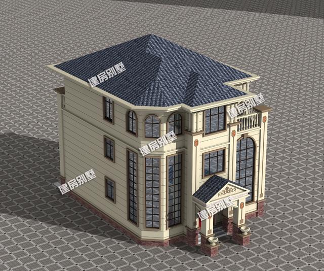 10.2x13.6意式風(fēng)格三層別墅設(shè)計(jì)圖，地下酒窖讓多少人夢(mèng)寐以求？