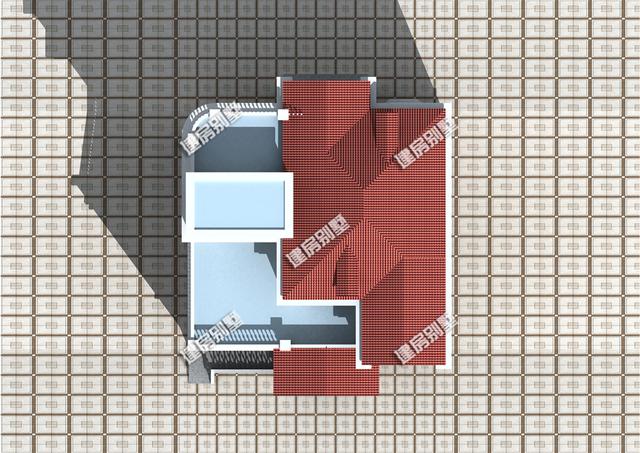 三層別墅設(shè)計(jì)圖，12.8x15.1帶架空層，室外樓梯全村第一家！