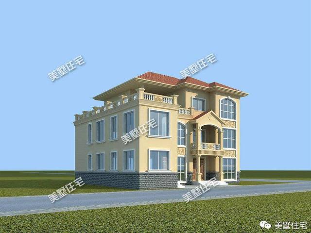 江西人喜歡的典雅低調(diào)三層別墅設(shè)計圖，功能實(shí)用造型大方