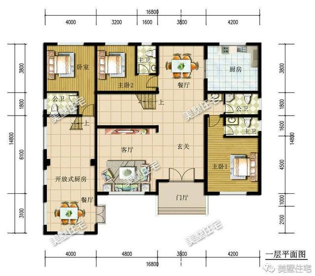 江西人喜歡的典雅低調(diào)三層別墅設(shè)計圖，功能實(shí)用造型大方