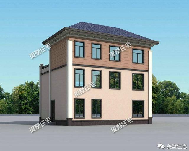 江西人喜歡的典雅低調(diào)三層別墅設(shè)計圖，功能實(shí)用造型大方