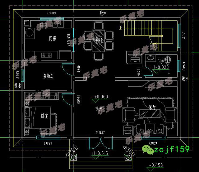 歐式田園風(fēng)二層小別墅設(shè)計(jì)圖，清新自然，溫馨優(yōu)雅