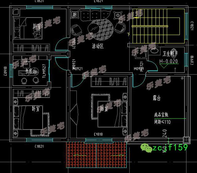 歐式田園風(fēng)二層小別墅設(shè)計(jì)圖，清新自然，溫馨優(yōu)雅