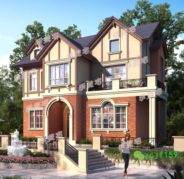 英式二層別墅設計圖紙，帶閣樓設計，別墅不失莊重典雅